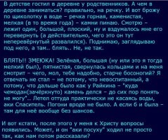 "Если бы вы увидели столько камней, сколько я за последний год, _ _  Я подняла большой и тяжёлый камень 
.
Как-то раз тоже камень поднял. Поделюсь.