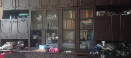 А не желаете ещё одны такую стенку? Под самовывоз.? С хрусталём кстати. И кучей старых книг?)))) Даже завитушки на дверцах почти все целы))))