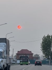 Во время лесных пожаров в Сибири. 10 мая 2023