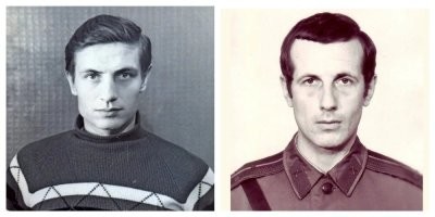 Автор, Вы уверены, что на обеих фотографиях один и тот же человек?  
Либо это вообще не так, либо пластическая хирургия в те времена творила просто невероятные чудеса...