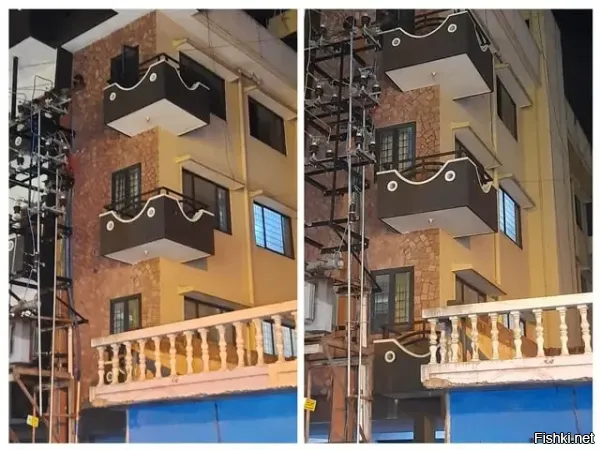 Я думаю, что это балкончики для сплит систем кондиционеров.
