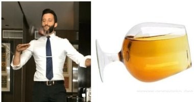 Да, да, да - был такой бокал у меня, пока жена не кокнула!