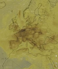 На карте CO Ирландия в целом не выделяется