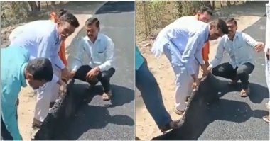 Если в Индии асфальтовую дорогу при желании можно завернуть в рулон( на Фишках вчера был пост) ,то качество строительства моста не удивляет.