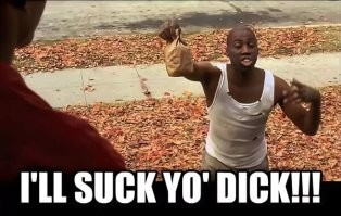 прям как тот ниггер из не грози южному централу, который с чисбургером...