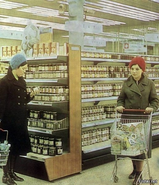 А вот корзинок и тележек в магазинах в советское время убей – не помню!