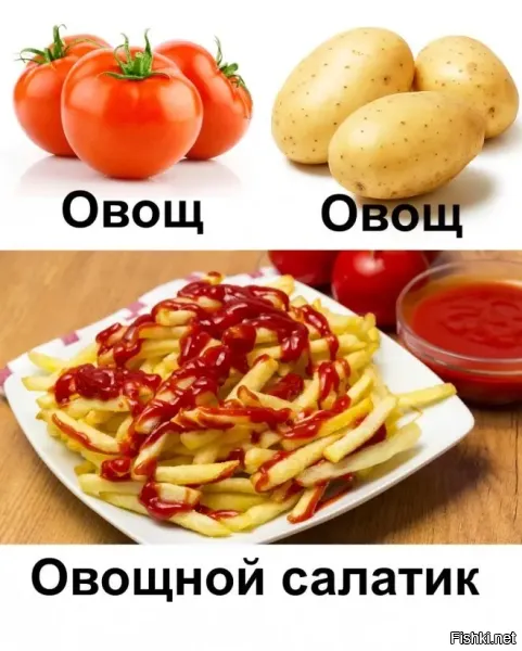 Хм, и давно картофель стал овощем?