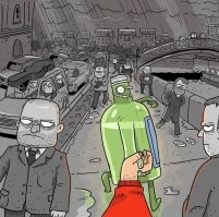 ну с солидными компаниями работает всё таки) может это они ей так психику подорвали, я тоже работал с крупными заказчиками там иногда можно кукхой тронуться

но я для себя нашел выход, я бухал время от времени, мало кому такое подойдет, многим от такого только хуже будет