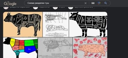 Про качество не знаю,но в гугле много.Схема разделки туш называется.Извините,что ответил поздно.