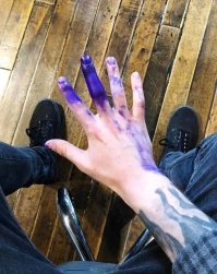 Что исколотый, что измазаный - ни какой разницы.