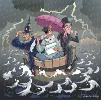 Я чего-то не понял. В самом начале проскочила новость, что пилоты выходили на связь, просили помочь, бо пробздеться и всплыть чавой-то не выходит. Потом какие-то стуки-пуки с глубины, которые слышали какие-то капитаны, видимо по обкурке. По окончательной версии их раздавило давлением, после провала на глубину. Там что, тьма-тьмущая этих баркасов? Мне абсолютно их не жаль, бесящие с жиру ублюдки, только совсем не факт, что они действительно сдохли. Вполне себе возможен шанс, что компашка свалила от кредиторов и судебных преследований. Давайте на минутку допустим, что это так. Новые морды, новые ксивы, новая жизнь со старым, наворованным баблом. Тем более, что "таз, на котором они пустились по морю в грозу" был уже покоцаным, по словам обслуги. А почему нет? Можно тысячу раз жевать сопли по поводу РЕН-тв, но, пока не найдут жмуров, такого расклада исключать нельзя.