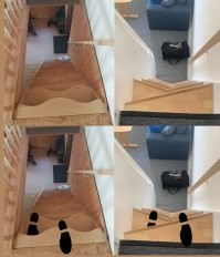 Да как уже вы, лайкодрочкеры и недоинженеры за@б@ли с выкладыванием этих "типасмертельных" лестниц!!!!!
Всё просто: такие лестницы делаются для экономии пространства.
Если непонятно, то даю на водку: правая и левая нога у человеков разные и шагают они ими поочередно!