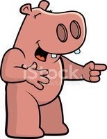 "Бегемотам нравится швырять друг в друга экскрементами, потому что они думают, что это смешно"... Бегемотопанки, бл@ть!...

Вот как узнали, о чем думают бегемоты?!... 
И когда в последний раз кто-то видел их смеющимися?...)