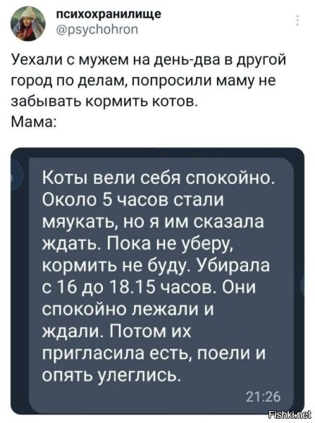 у меня бабушка такая. стоило ей на нашего кота глянуть - тот сразу назад пятился и валил из дома...