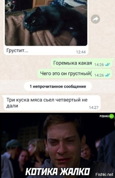 А грустит так, как будто четвёртый дали, но не влез