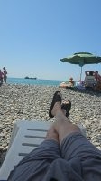 Сухум , дёшево и сердито. 11 к перелёт,  1350 трансфер,  4000 р номер в гостинице с завтраком, 5000 с обедом и ужином. Развлечения - экскурсии, море, на недельку самое то, люди радужные и доброжелательные. 3000-4000 в день на погулять. Отпуск в 10 дней примерно - 100 к на одного.