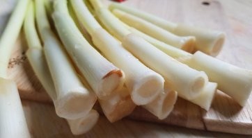 Тогда уж не осот, а рогоз. И да, основание рогоза съедобно и на вкус примерно как огурец.