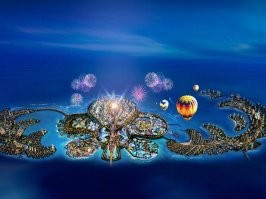 Искуственные острова у Хайнаня, Китай.
