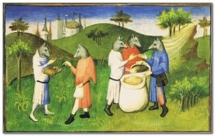 Кинокефалы, киноцефалы, псоглавцы, песьи главы, песьеглавцы, песиголовцы   зооморфные персонажи из культуры разных народов, имеющие человеческое тело и голову собаки, волка, шакала или гиены.