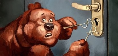 Ушлая медведица взломала автомобиль в США