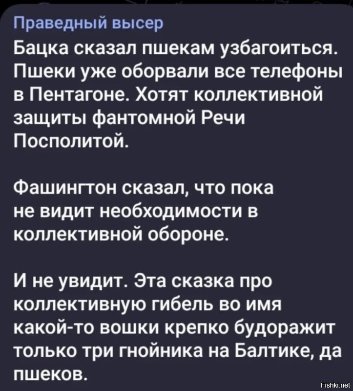 Для тупеньких пшеков и прочих чухонцев про@b@лтов. НАТУ пендосы создавали не для того что бы защищать убогих, а для того чтобы отправлять в мясорубку место своих и английских солдат, "союзников" по НАТО. Так и хочется спросить, основам действительно  НАТО?