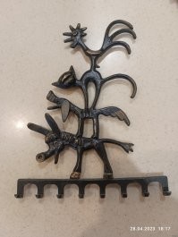 Вешалка для ключей. Бронза. СССР годы наверное 60е. Вещь!