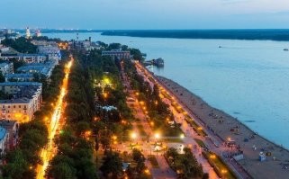 Типичная набережная в РФ. (Самара)