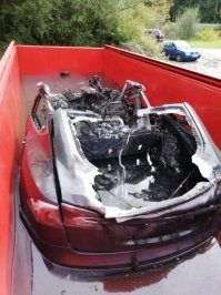 Правильный способ тушения водой литиевых батарей.