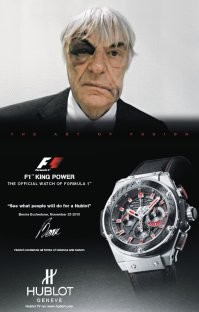 Берни Экклстоун после того, как у него в подворотне отжали часы Юбло.