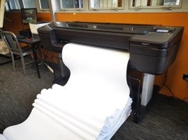 Когда появился такой плоттер , у нас частенько забывали переключатся , но отличилась одна сотрудница - она отправила на него Ведомость покупных на 27 листов и распечаталось 27 А1 здоровых Ведомостей покупных для слабовидящих !!!