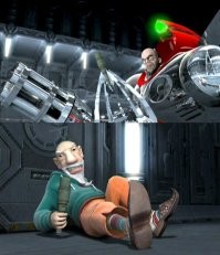 Ааа, помню: "Гранатой его, гранатой!"