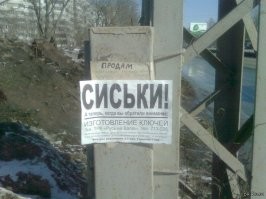 Чтобы привлечь внимание к своей рекламе все средства хороши. И не только шрифты....
