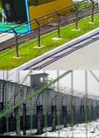 Нихрена себе заборчик в садике им. Шоушенка. 

Понятно дело, парня на свободу потянуло.