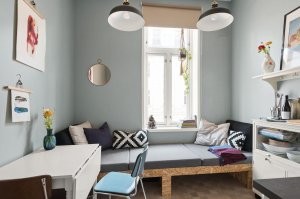 Ну, вот квартиры за 22,5 и 28,6 лямов рублей. Первая аж целых 13 квадратов, вторая ещё больше- 14 квадратов. Зато чисто, уютно и в центре (Осло), потому их и купили.