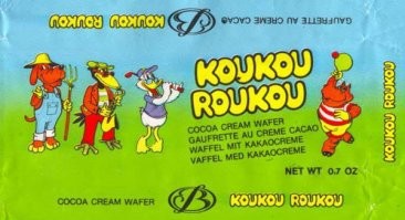Вафли "Куку Руку", там были наклейки внутри. Еще помню "Вагон Виллс".
