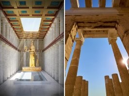 Интересно как и чем это все было построено , ведь , если верить историкам , тогда из техники были деревянные колесницы запряженные лошадьми .