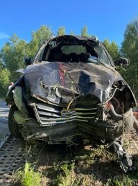 Равносильно столкновению с бетонным блоком