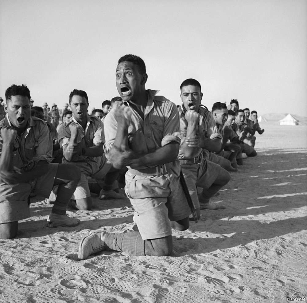 Батальон маори в Египте. 1941 год.