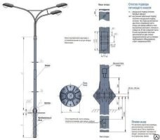 Из металла. Бетонный, скорее всего, лег бы...