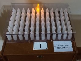 А цЫвилизованная европка, в духе времени, переходит на электросвечки.