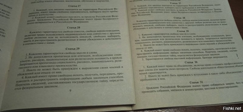 Вот 93-го года и новая конституции. В 29-й статье ни одна буква не поменялась.