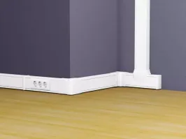 Вы, похоже, про кабельные каналы вообще не в курсе.

Ну вот Вам, не времянка.