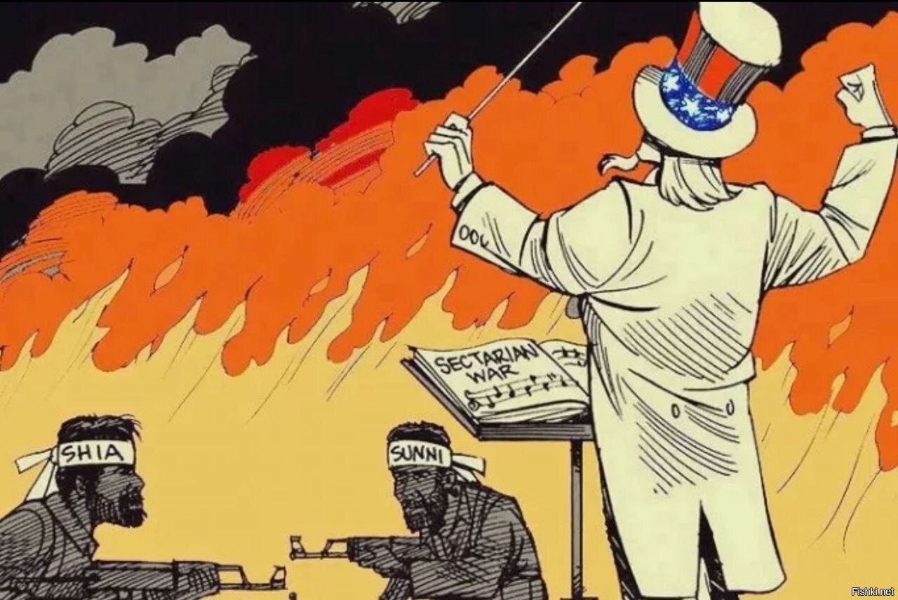 Поджигатели войны. США И Ближний Восток карикатура.