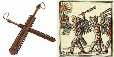 Макуавитль - дубина с обсидиановыми вставками, оружие ацтеков. Задолго до Кирибати.