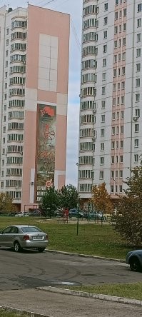 О! А это мой проспект Победы. Вот жена вчера сфотографировала, до того, как дождь начался.