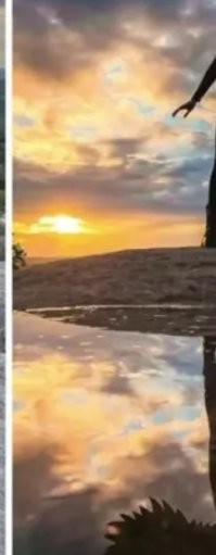 Близко, да не очень. 
Видно, как облака переместились. :)