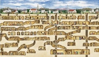 В Турции есть ещё Деринкую,не менее интересный.