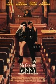 Мой кузен Винни. 1992г
Просто супер! Оскар за лучшую женскую роль 2 плана Мариса Томеи. Вроде не ошибаюсь... Она просто душка!