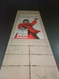 Жители Видного пожаловались на плакат с лицом местной чиновницы в образе Родины-матери