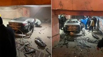 У нас на днях в переход подземный влетел, асфальт сухой был